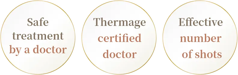 Safe treatment by a doctor, Thermage certified docotor